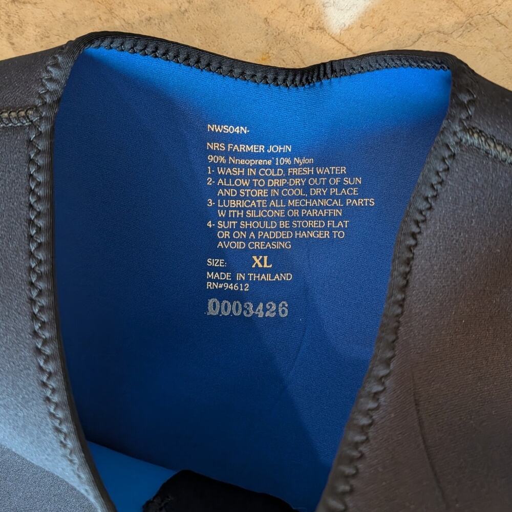 NRS Farmer John Wetsuit NWS04N Men's XL - Picture 6 of 9